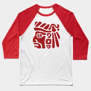 Aztec Warrior Mask Baseball T-Shirt